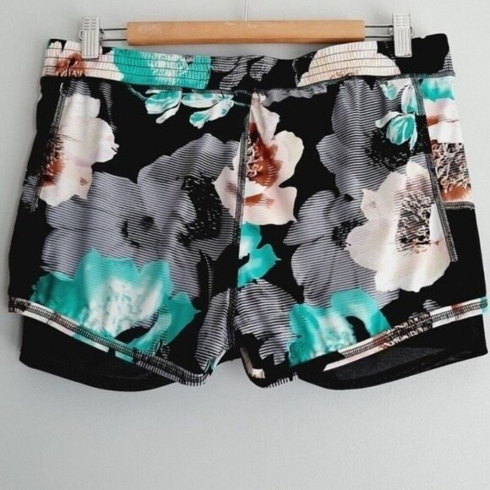 BODY GLOVE Bloom Gaia Performance Fit Short Floral Double Layer Sz M - Picture 7 of 8